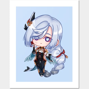 Shenhe chibi Posters and Art